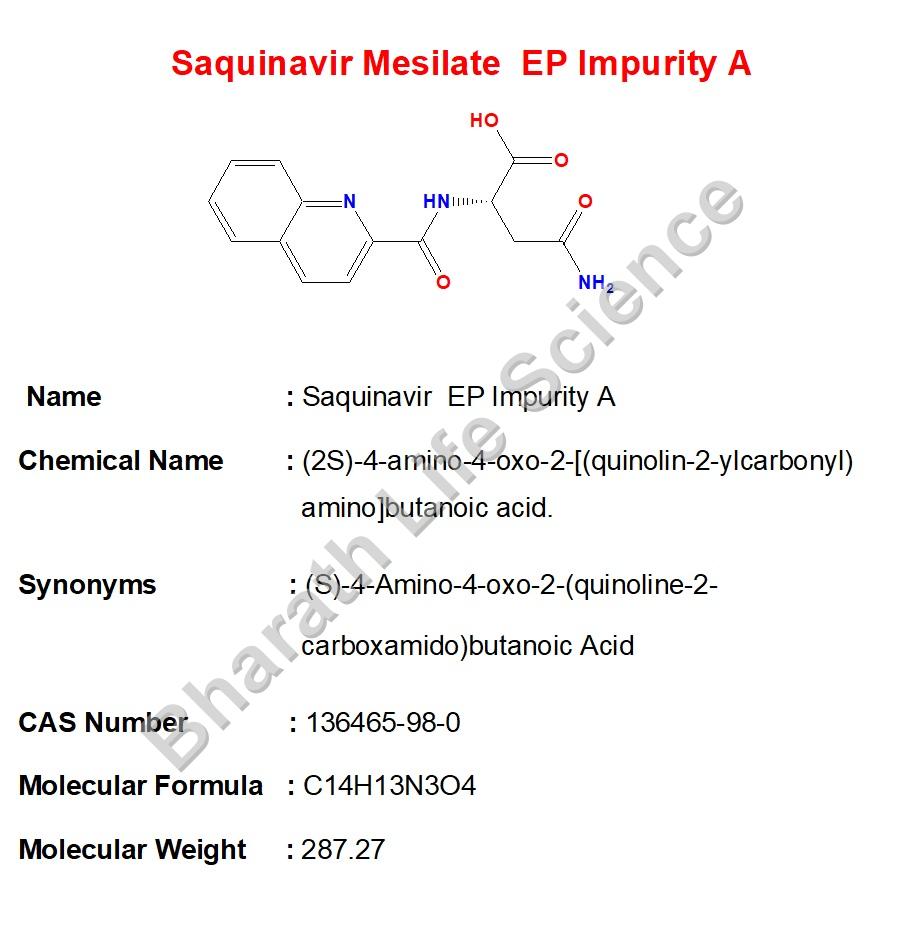 Saquinavir Mesilate  EP Impurity A